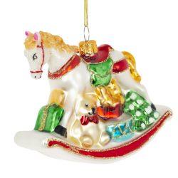 GAEM Украшение новогоднее "Лошадка-качалка", L11 W4 H9 см