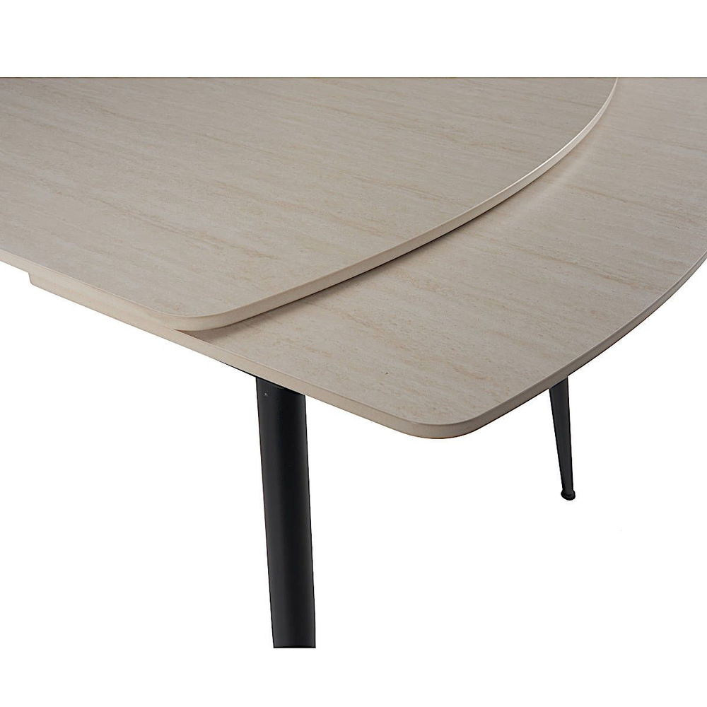 Стол керамический LA ALTA TEXAS SAND MATT 120, каркас черный