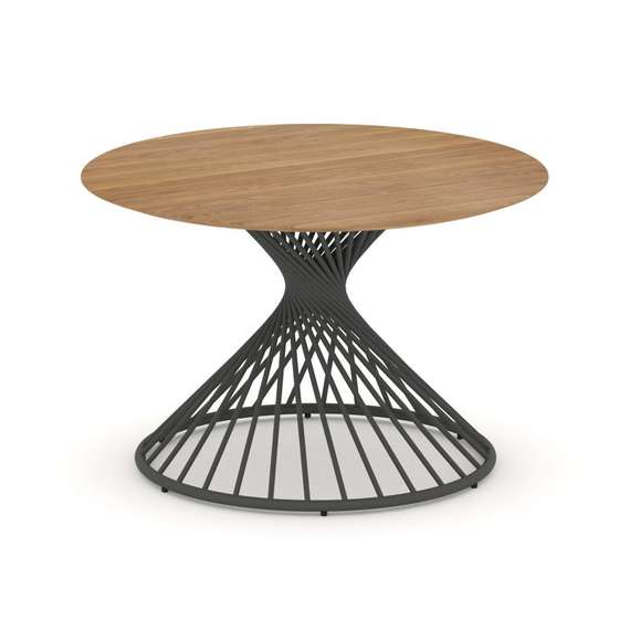 Oak Стол переговорный круглый D=1200мм PR.C.SPRG-003.M Дуб Светлый/Металл Антрацит 1200*1200*750