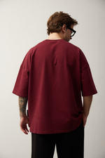Футболка OVER бордо