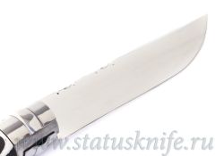 Нож авторский Opinel 08 Mirror Black & White полированный клинокфотография - 6