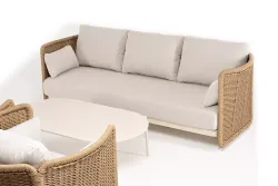 "Аликанте" лаунж-зона из искусственного ротанга, цвет соломенный