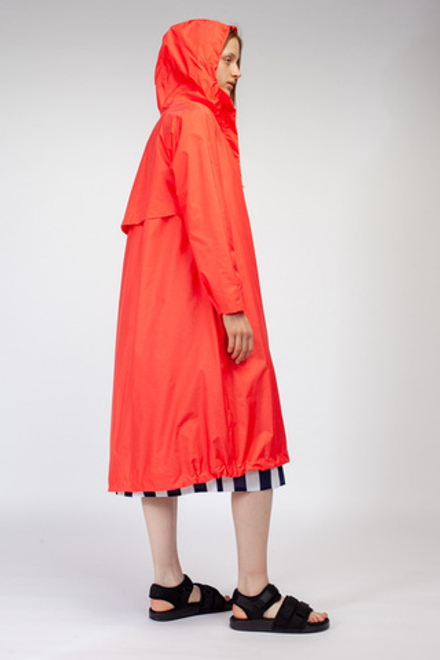 Плащ из мембраны коралловый меланж