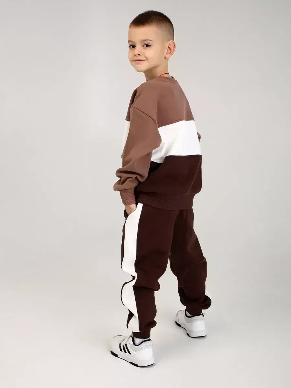 Спортивный костюм детский теплый, оверсайз