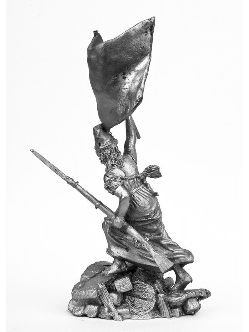 Оловянная миниатюра Свобода на баррикадах