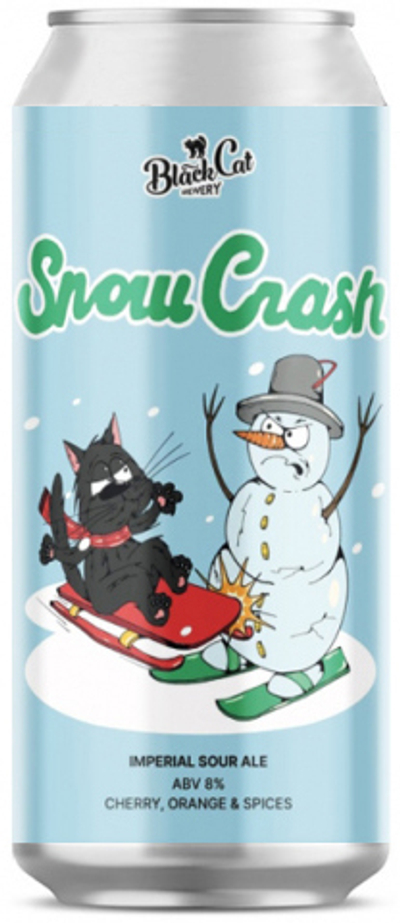 Пиво Блэк Кэт Сноу Краш / Black Cat Snow Crash 0.45 - банка