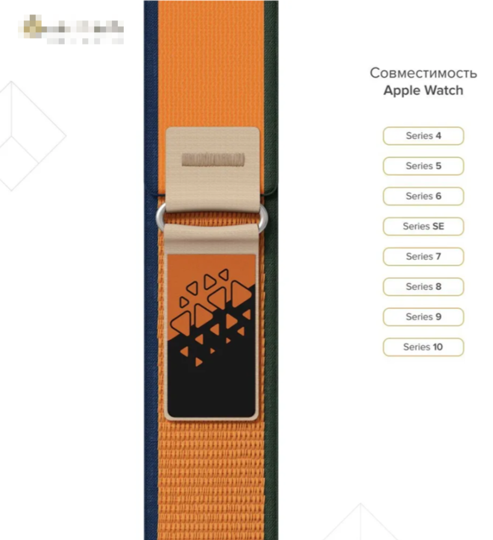 Нейлоновый ремешок для Apple Watch 40/41/42 mm Lyambda Premium Meleph DSN-26-40-13 Blue/Orange/Green