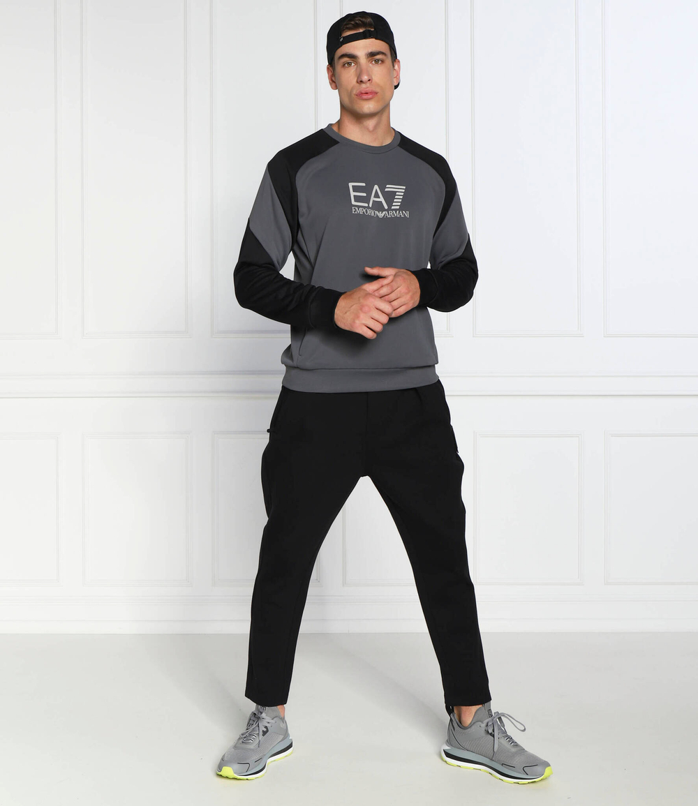 Худи EA7 - серый(6LPM19 PJ16Z)