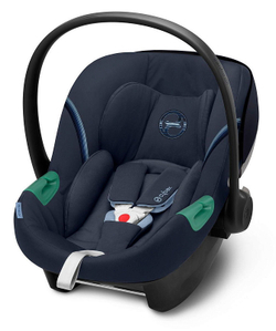 Коляска 3 в 1 Cybex Priam IV Rosegold complete и автокресло Aton S2 i-Size Ocean Blue Sepia Black