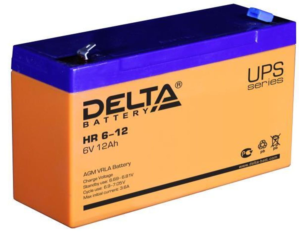 HR 6-12 аккумулятор Delta