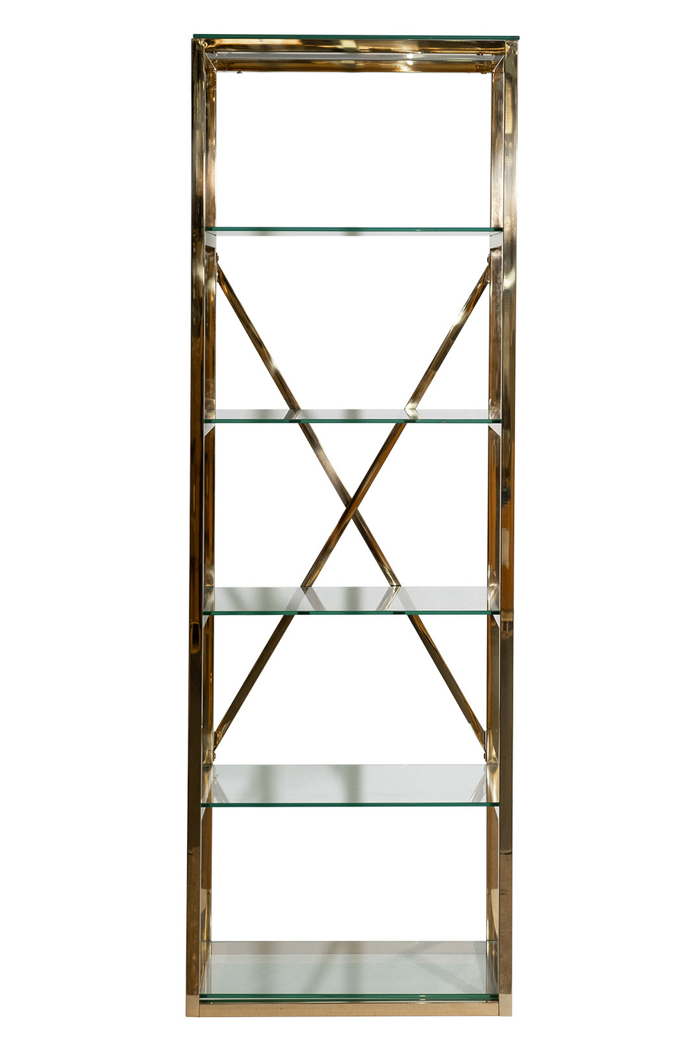 Стеллаж 60х40х180см Garda Decor золотой