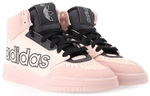 Adidas originals Drop Step Xl synthetic leather non-slip wear-resistant mid-top sneakers women's pink black