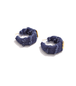 Серьги из джинсы