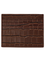 Картхолдер METROPOLITAN CROCO шоколадного цвета