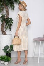 Платье Коста-Рика желтое в клетку П10448 LT Collection