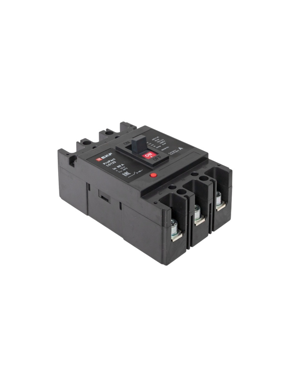 Выключатель автоматический 3п 80А 18кА LS125 ProPact EKF mccb-125-18-3-80-ls