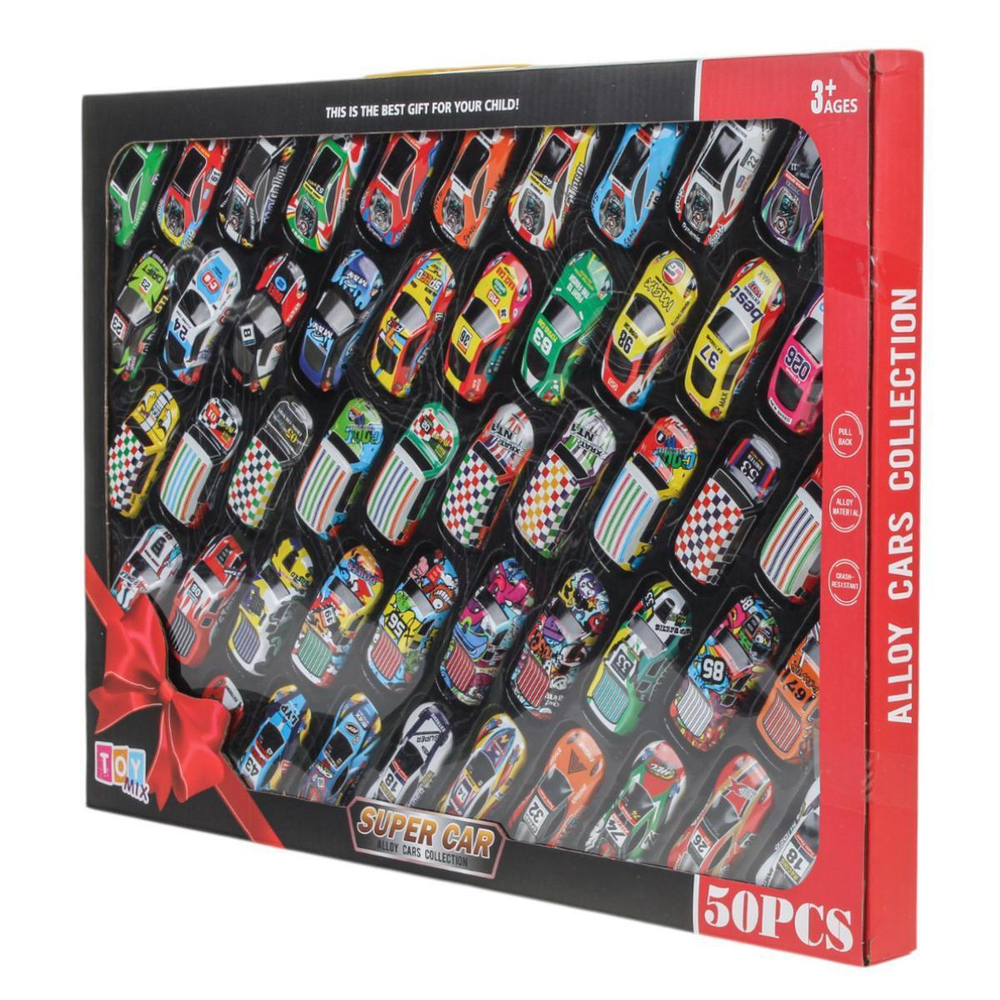 Набор инерционных машин 50 шт, коробка