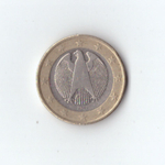 1 евро 2002 года Германия (двор A) VF