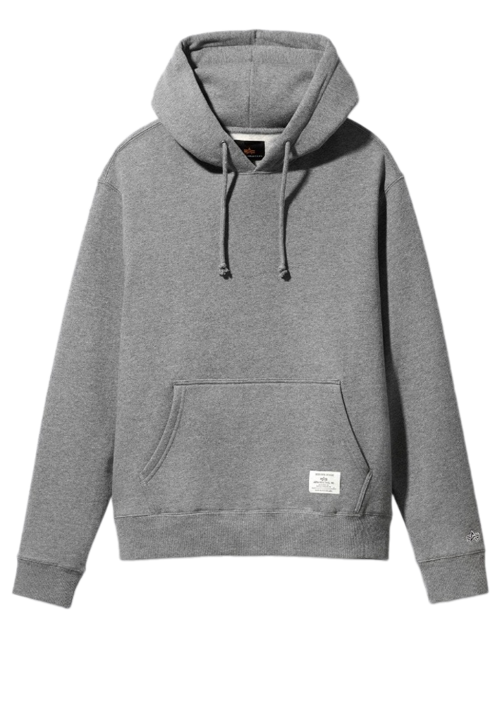 Толстовка  Alpha Industries Essential Hoodie Medium Charcoal Heather