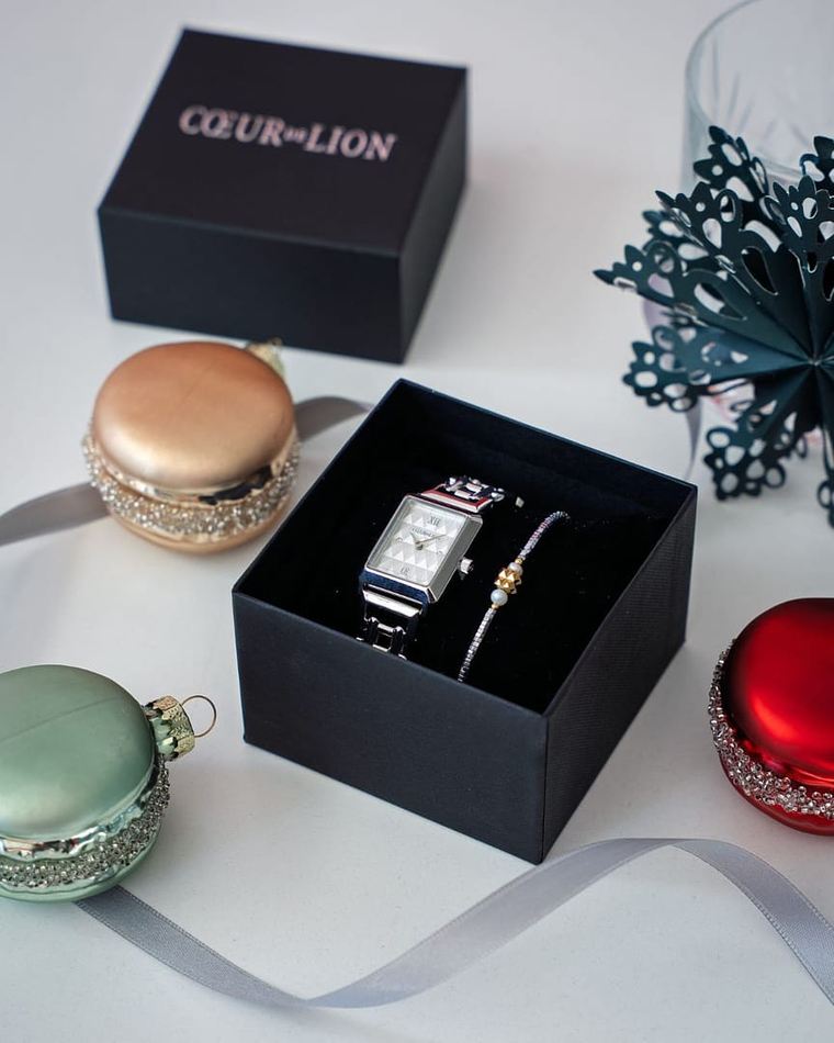 Комплект Coeur de Lion часы и браслет Silver-Silver 7670/53-1717