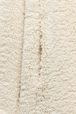 ZARA ШУБА ИЗ ИСКУССТВЕННОЙ ОВЧИНЫ, ЖЕЛТОВАТО-БЕЛЫЙ