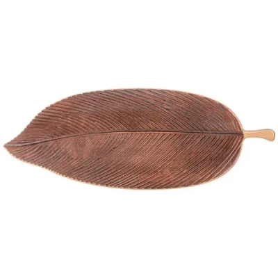 Блюдо декоративное лист, 47,5*18 см