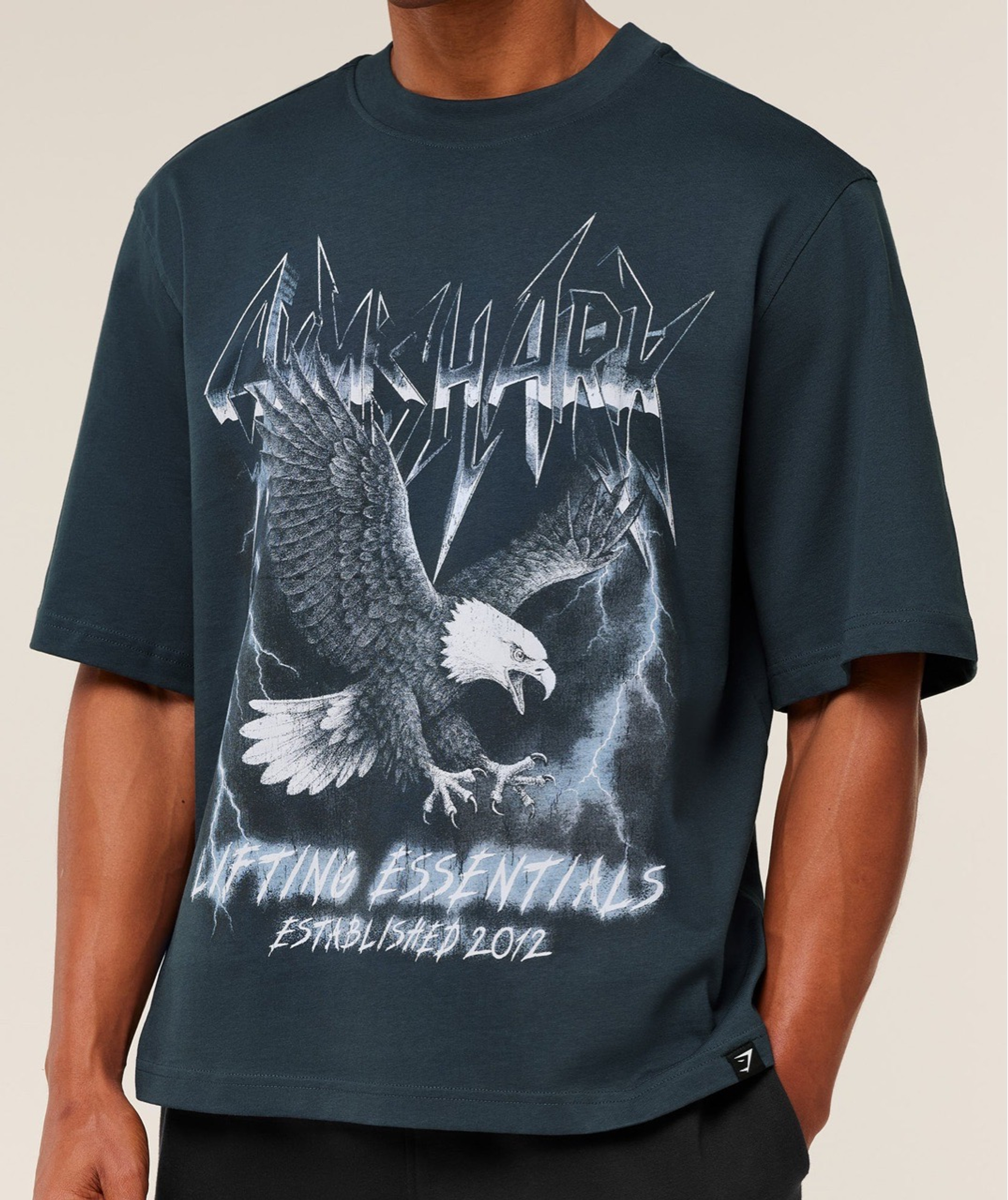 Футболка GYMSHARK Eagle Graphic T-Shirt Blue