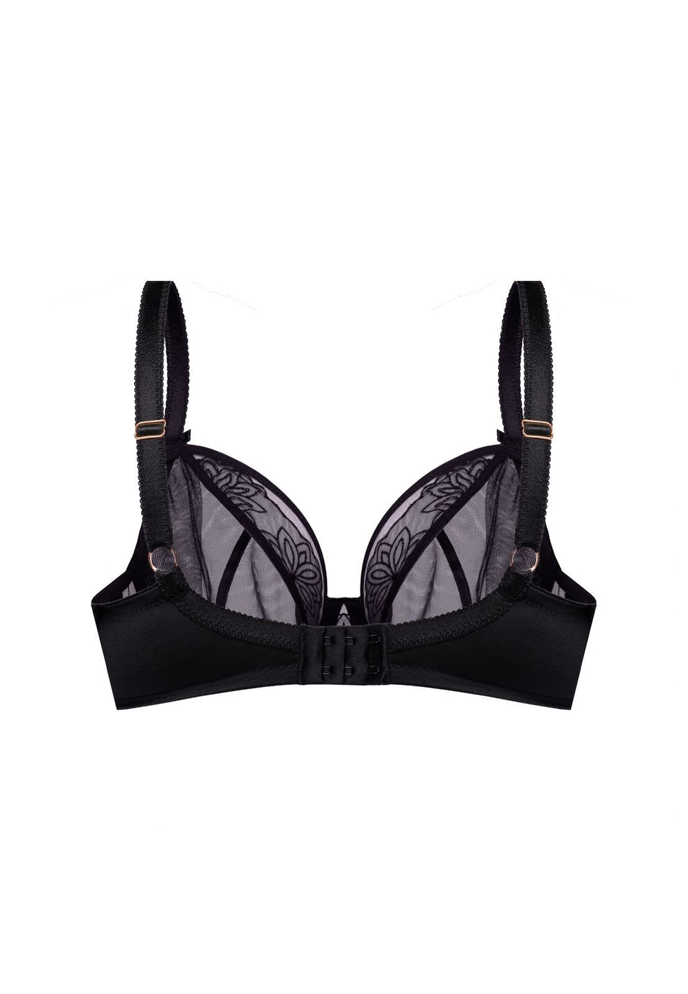 Бюстгальтер Roxane с вышивкой люрексом (Размер: 80E) (Цвет: черный)