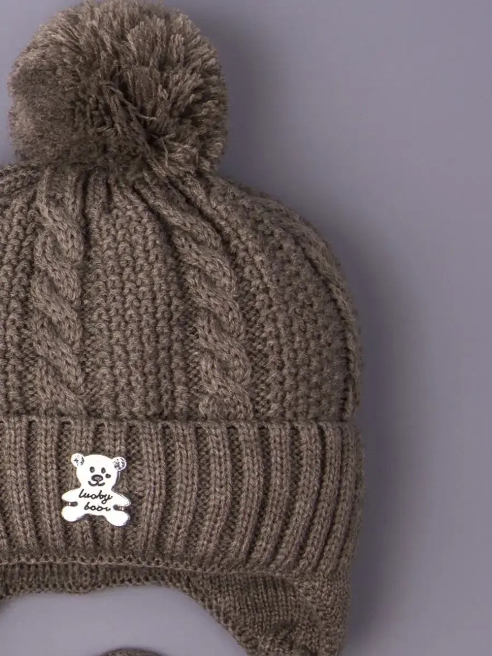 Шапка вязаная демисезонная для детей