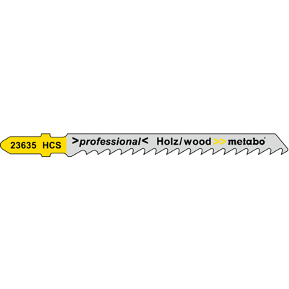 Полотно для лобзика Metabo дерево T101D 74x4 мм (623635000) 5 шт