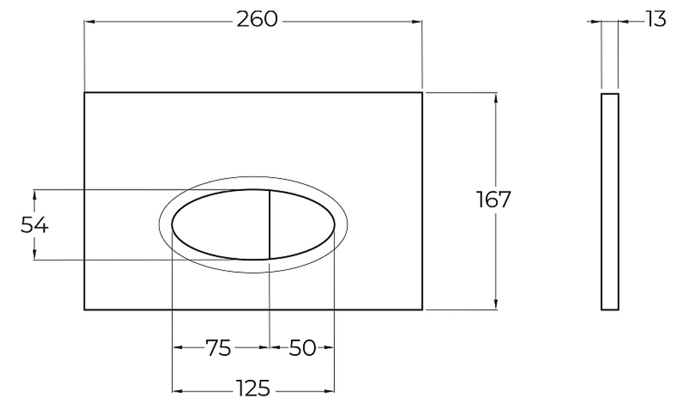 Клавиша смыва BelBagno BB051CR Хром