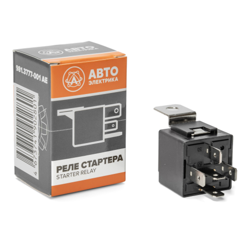 Реле стартера (5-и контактное), ГАЗ, КамАЗ, ЗИЛ, МАЗ, 24 В, 40 А, переключающее, с кронштейном (ан. 751.3777, 901.3747)