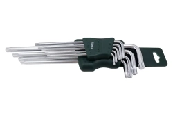 Набор ключей TORX RF-5098XL: экстра длинных Т10-Т50 9пр. на пласт. держат. ROCKFORCE