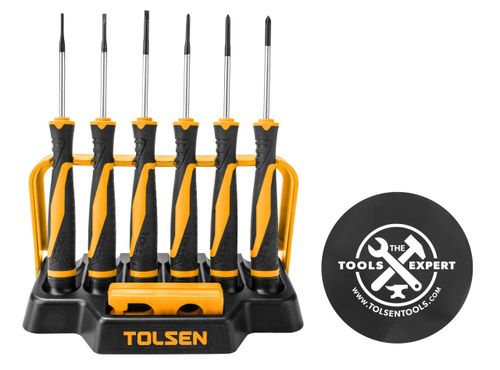 TOLSEN (TT20193) Набор прецизионных отверток "GRIPro", 8 предметов