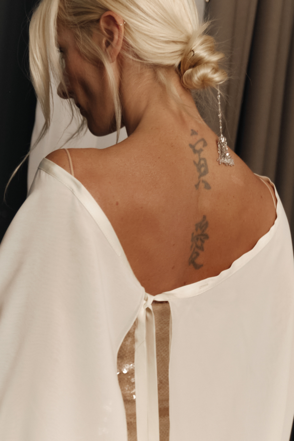 Юбка длинная на завязках wh