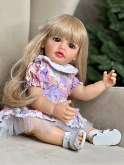 Кукла Реборн виниловая 55см в пакете (FA-105B)
