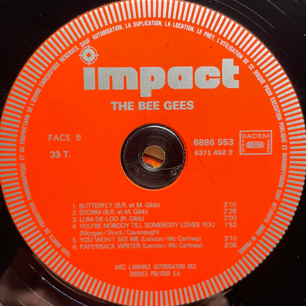 The Bee Gees ‎– The Bee Gees (Франция 1979г.)