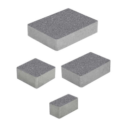 Тротуарная плитка МЮНХЕН - Гранит Серый, комплект из 4 видов плит