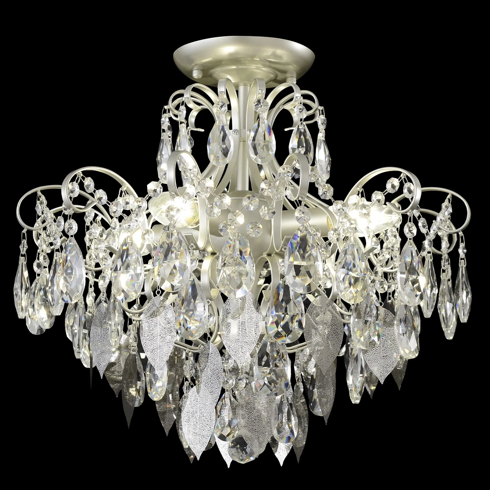 Потолочная люстра Crystal Lux ESMIRALDA PL4 SILVER