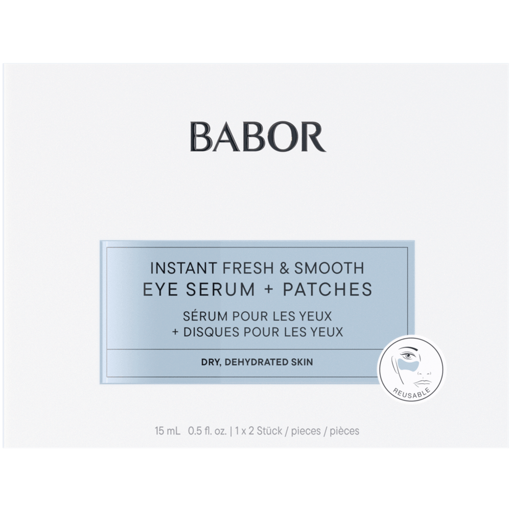 Набор Babor Instant Fresh&Smooth Eye Serum+Patches