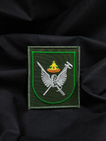 Шеврон вышитый батальона ЖДВ (меч, ключ, шапка мономаха)