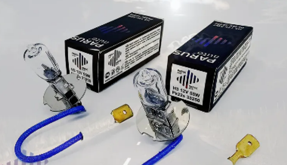 Автолампа H3 12V 55W (PK22s) ParusAuto  #33250