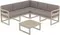 Комплект угловой уличной мебели Mykonos