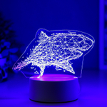 Светильник Большая акула LED RGB от сети 9,5х16х14 см
