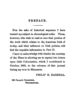 The American Irish and Their Influence on Irish Politics | Philip Henry Bagenal