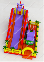 Надувной батут "Сиреневый дракон"