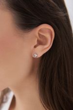 Серьги Crystal Square с горным хрусталем