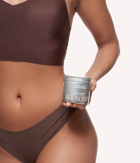 Скраб-желе сахарно-соляной «Вишневый брауни»  Smorodina, 300гр