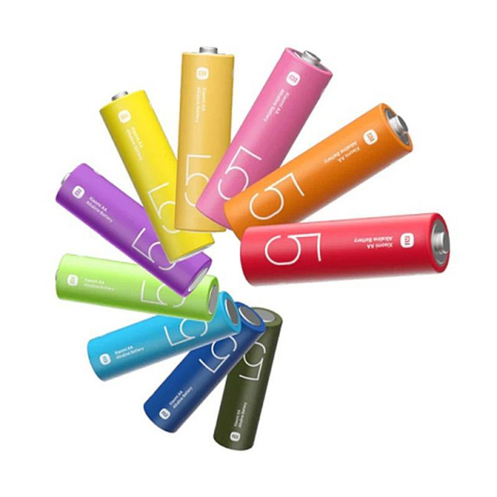 Щелочные «пальчиковые» батарейки Xiaomi AA Rainbow Batteries (10 шт.) (версия Global)