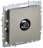 BRITE Розетка TV проходная РТВ10-0-БрШ шампань IEK